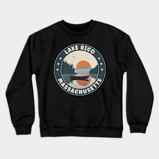 Lake Rico Massachusetts Sunset Crewneck Sweatshirt